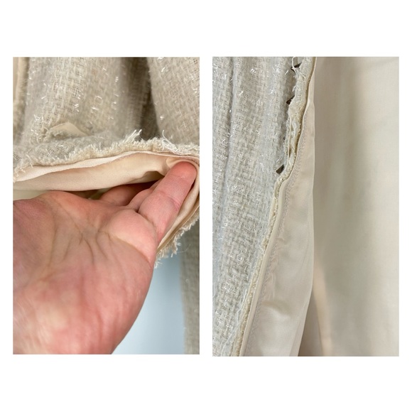 Lovers + Friends x Because I’m Addicted En Vogue Jacket in Cream Tweed/Stud M - Picture 13 of 15